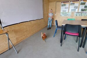 17 jun - kip geeft lezing over vogelgriep :)